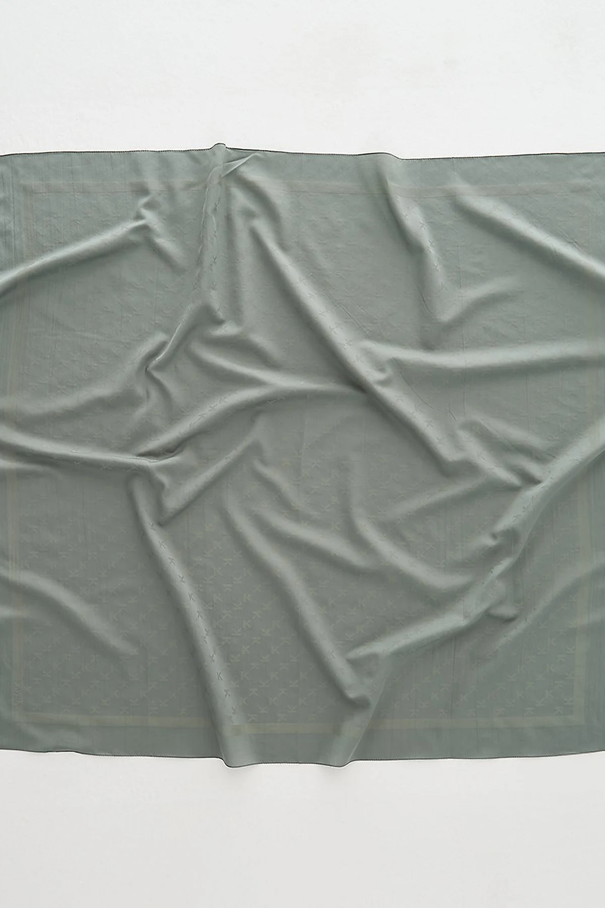 K Logo Woven Scarf Mint