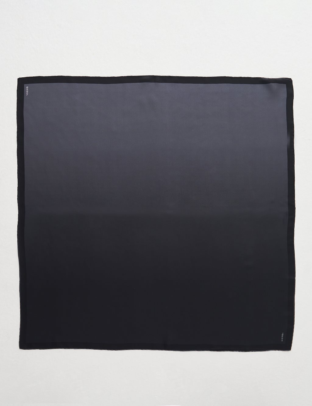 Gradient Silk Scarf Black