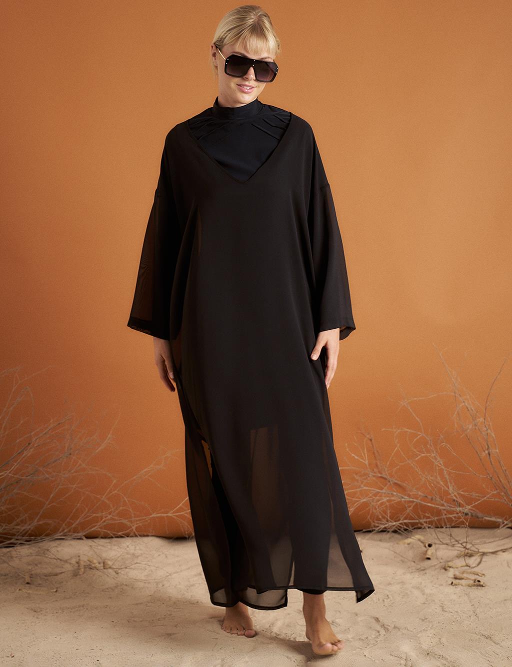 Chiffon Pareo Black