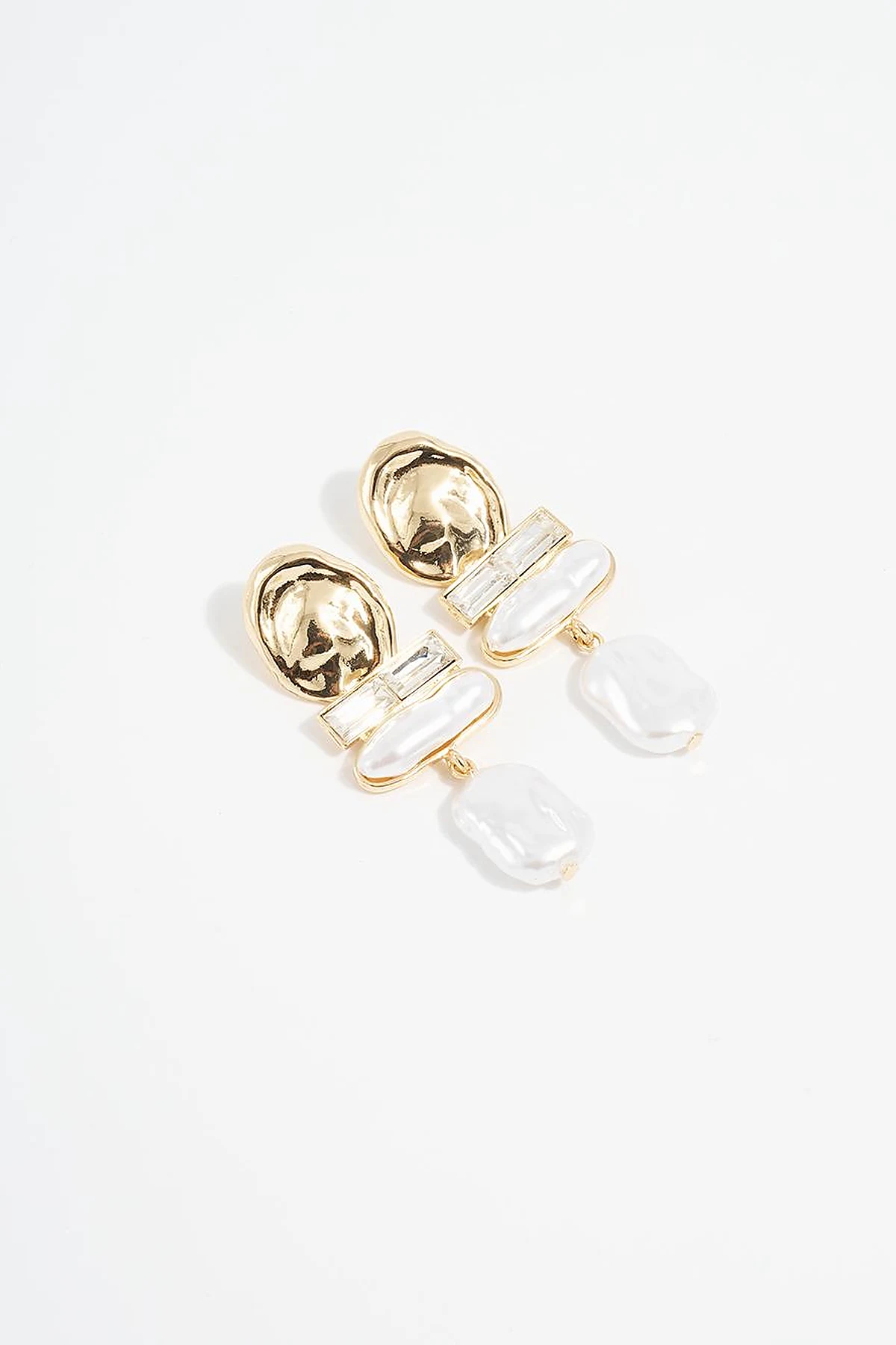 Pearl Drop Earrings Gold