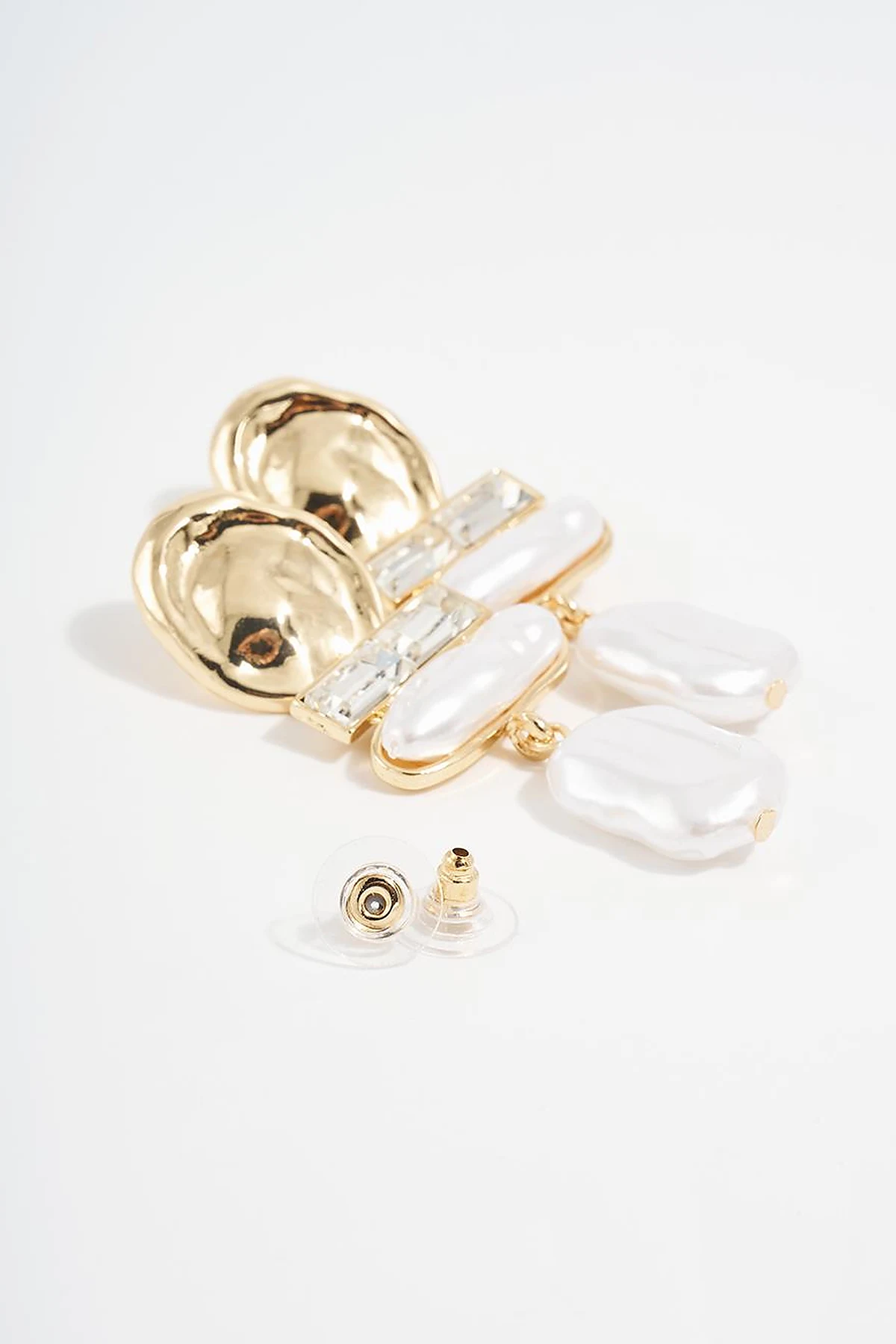Pearl Drop Earrings Gold