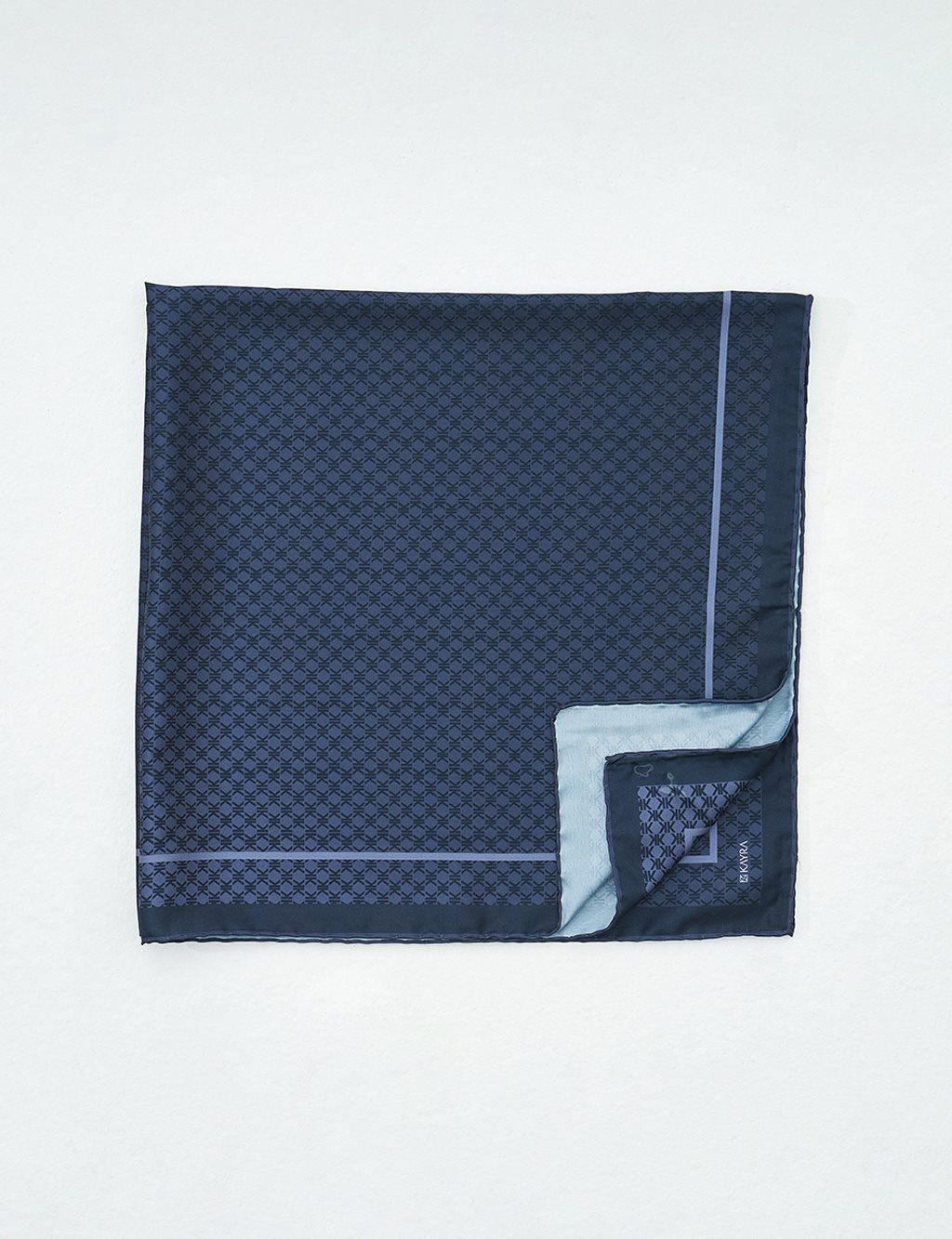 Monogram Scarf Black with K Logo