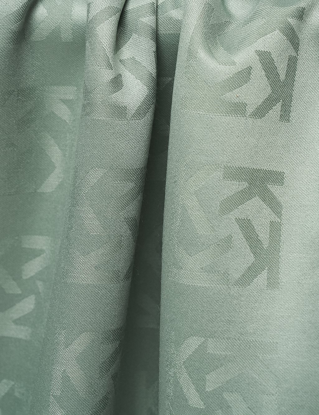 Silk Shawl Mint with Logo