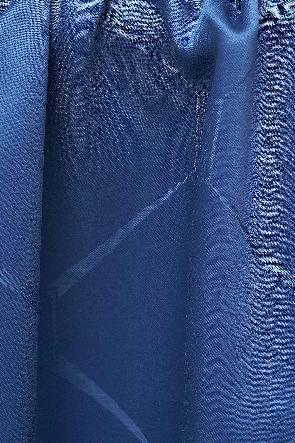 Baklava Pattern Silk Shawl Indigo