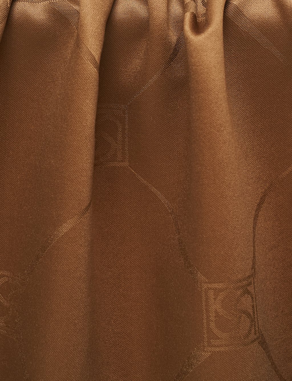 Baklava Pattern Silk Shawl Tobacco