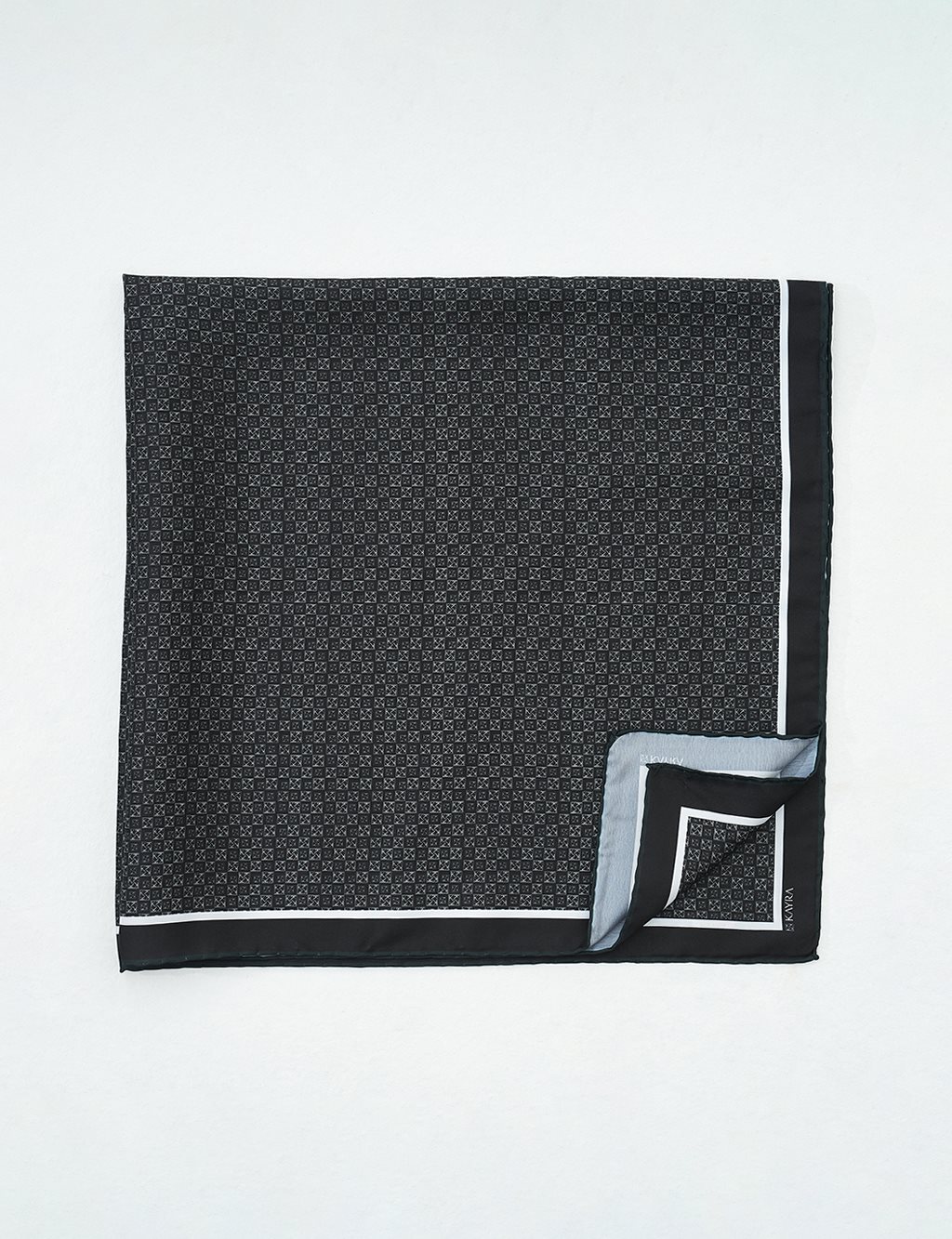 Logo Monogram Scarf Black