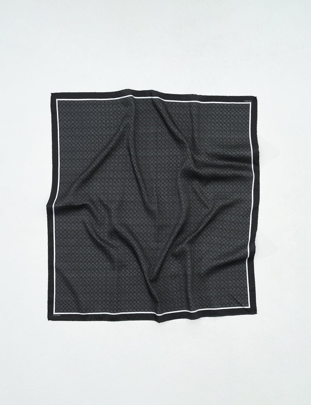 Logo Monogram Scarf Black