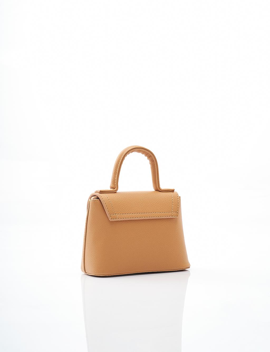 Mini Shoulder Bag in Light Brown 