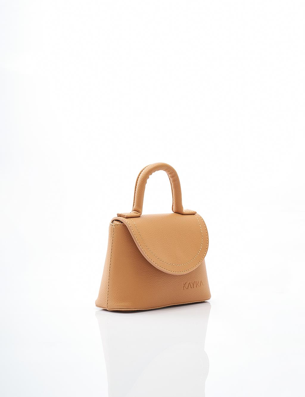 Mini Shoulder Bag in Light Brown 