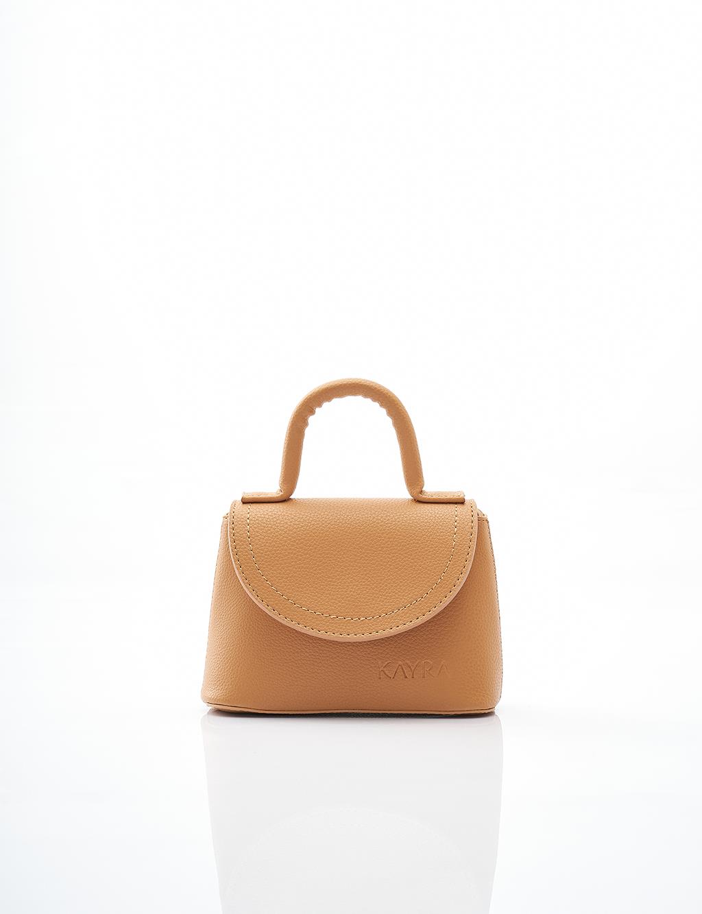 Mini Shoulder Bag in Light Brown 