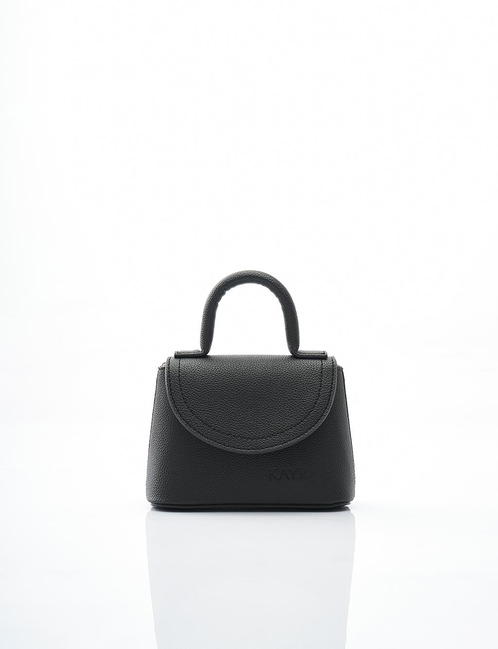 Mini Shoulder Bag in Black