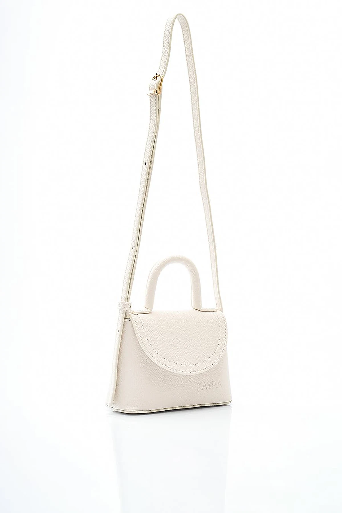 Mini Shoulder Bag in Cream