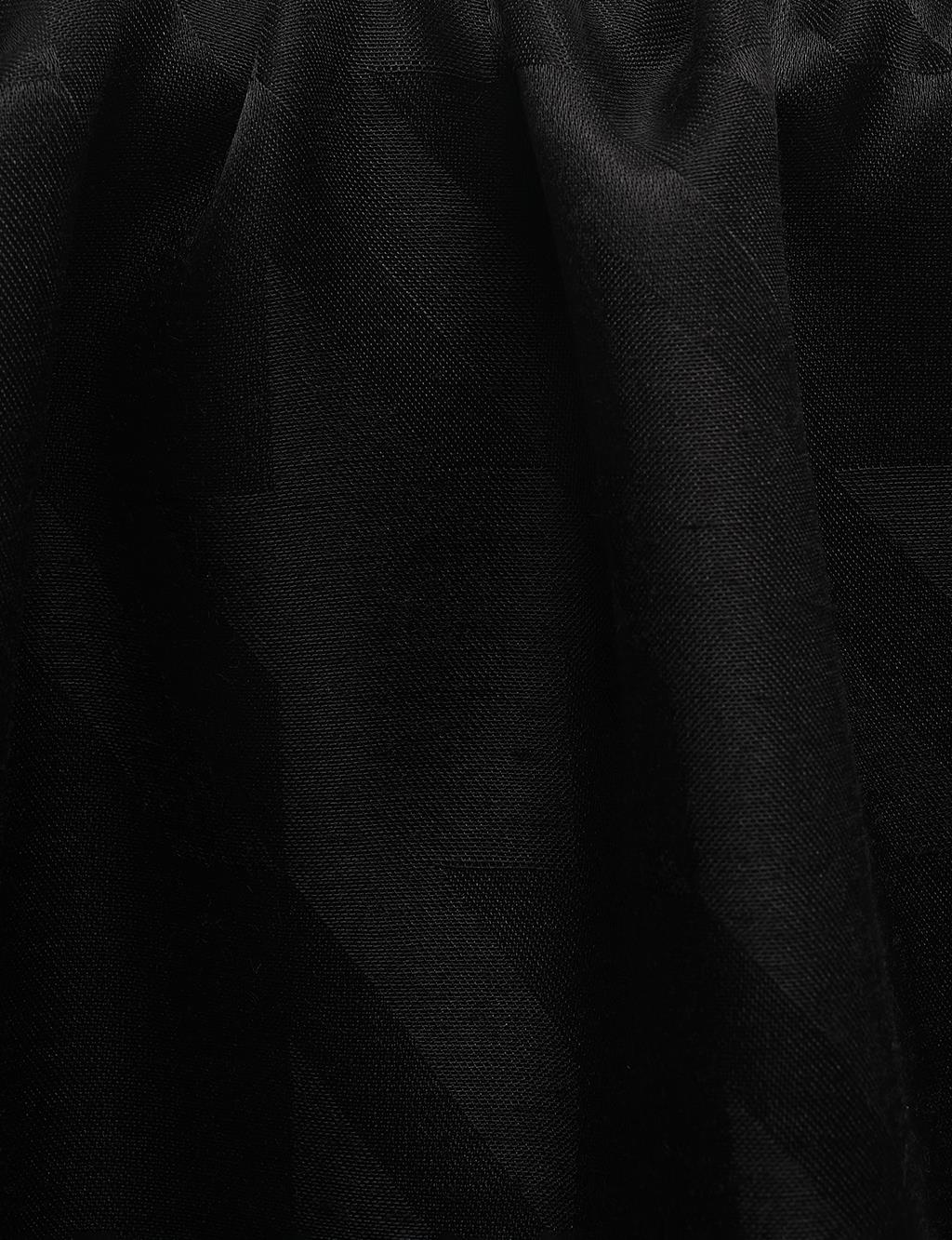 Goose Feet Patterned Woven Shawl Black