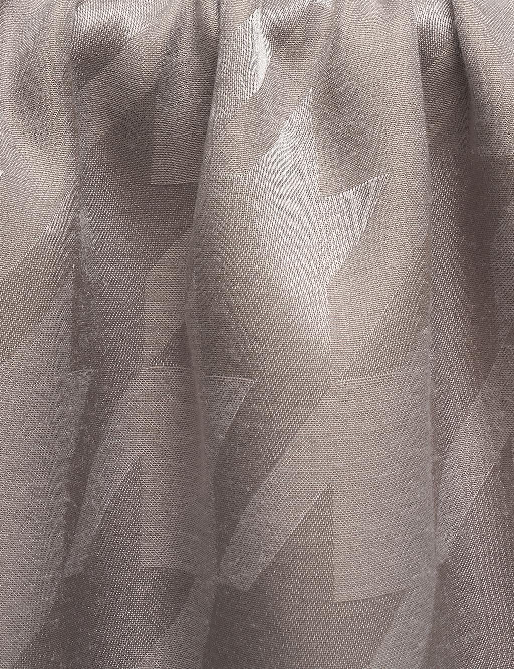 Goose Feet Patterned Woven Shawl Silver