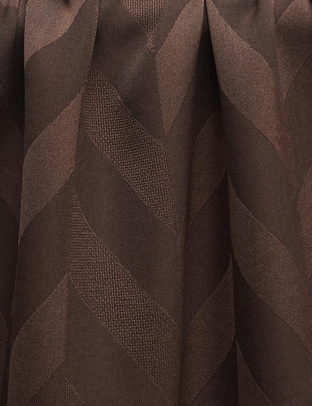 Herringbone Patterned Shawl Brown