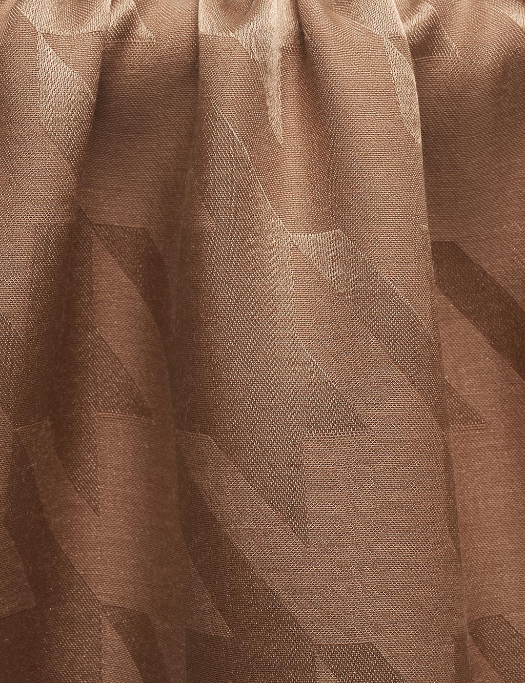 Goose Feet Patterned Woven Shawl Mink