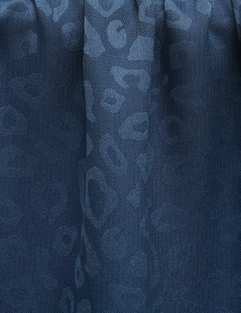 Leopard Patterned Shawl Indigo