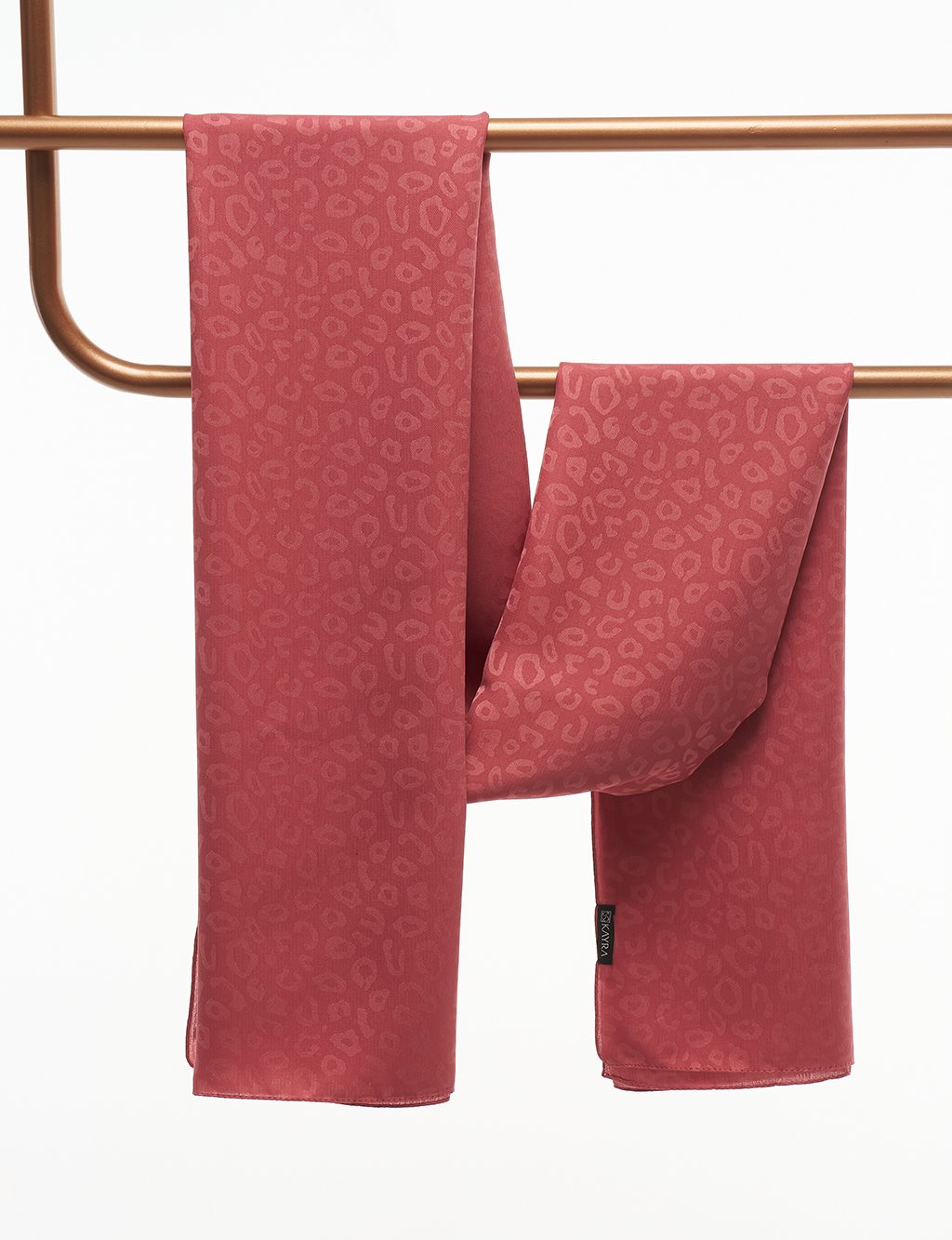 Leopard Patterned Shawl Pink