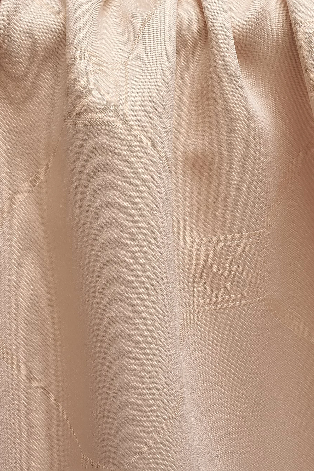 Baklava Pattern Silk Shawl Light Beige
