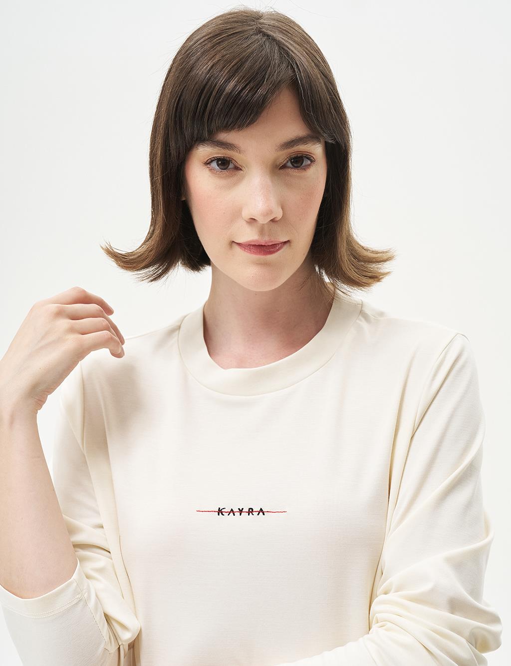 Logo Sweatshirt Ecru