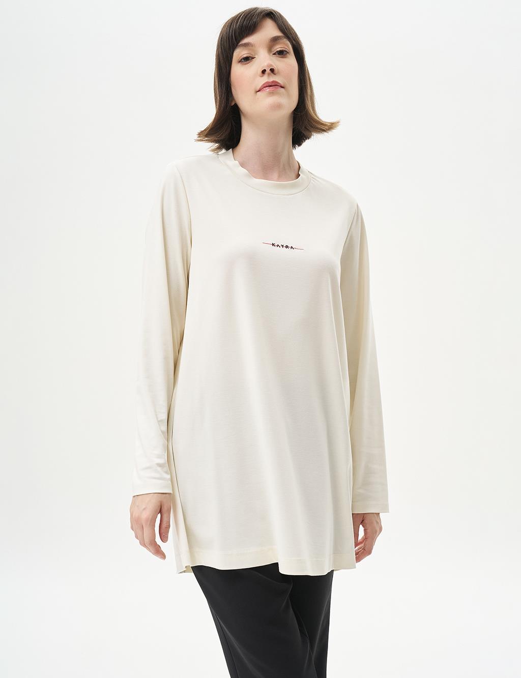 Logo Sweatshirt Ecru