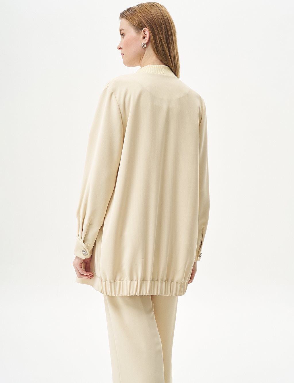 Embroidered Double Suit Light Yellow