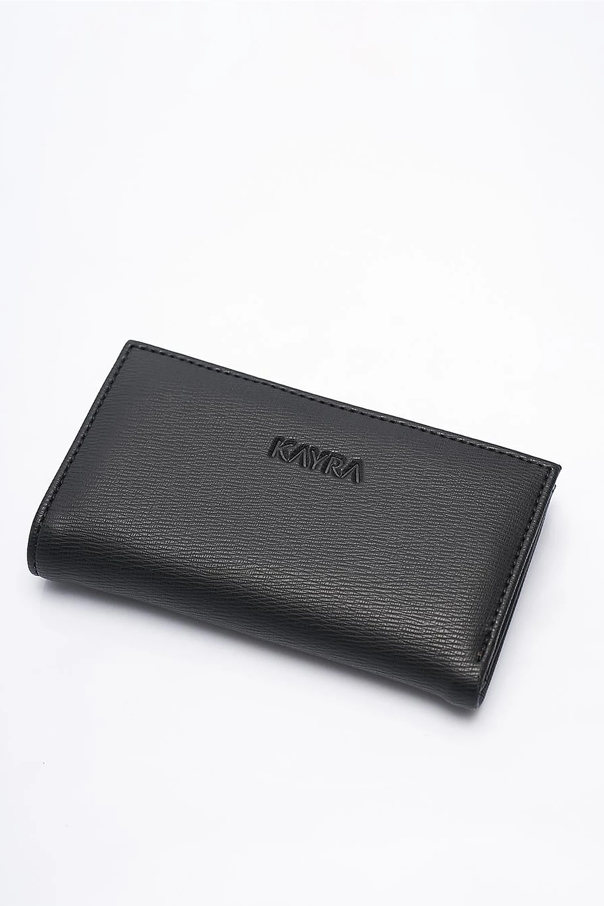 Faux Leather Rectangular Form Wallet Powder