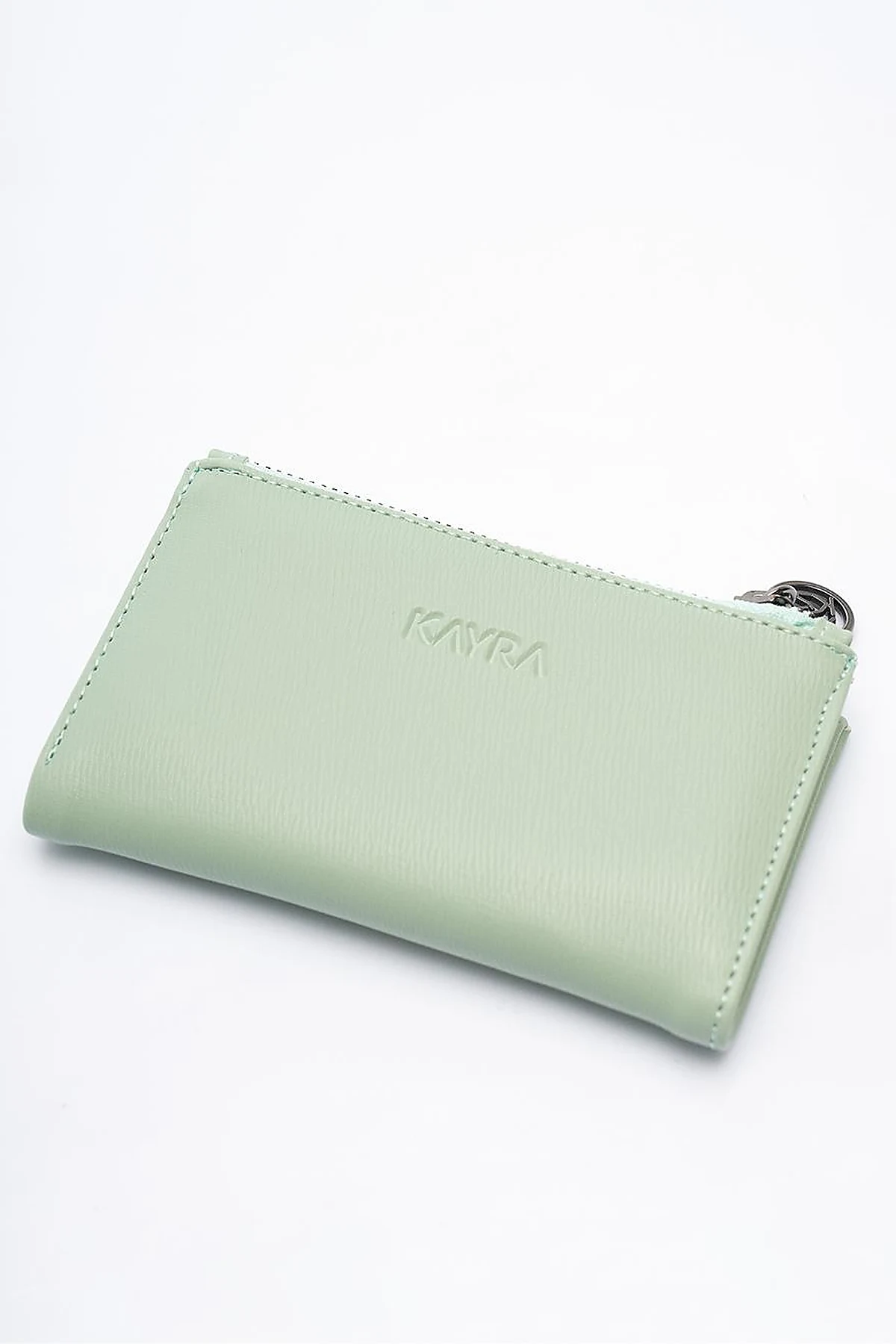 Faux Leather Rectangular Form Wallet Mint