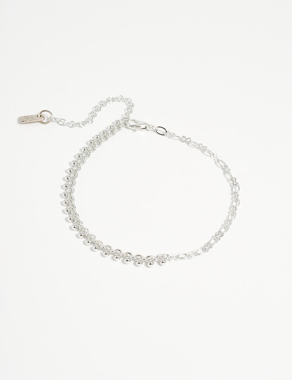 Double Look Anklet Silver