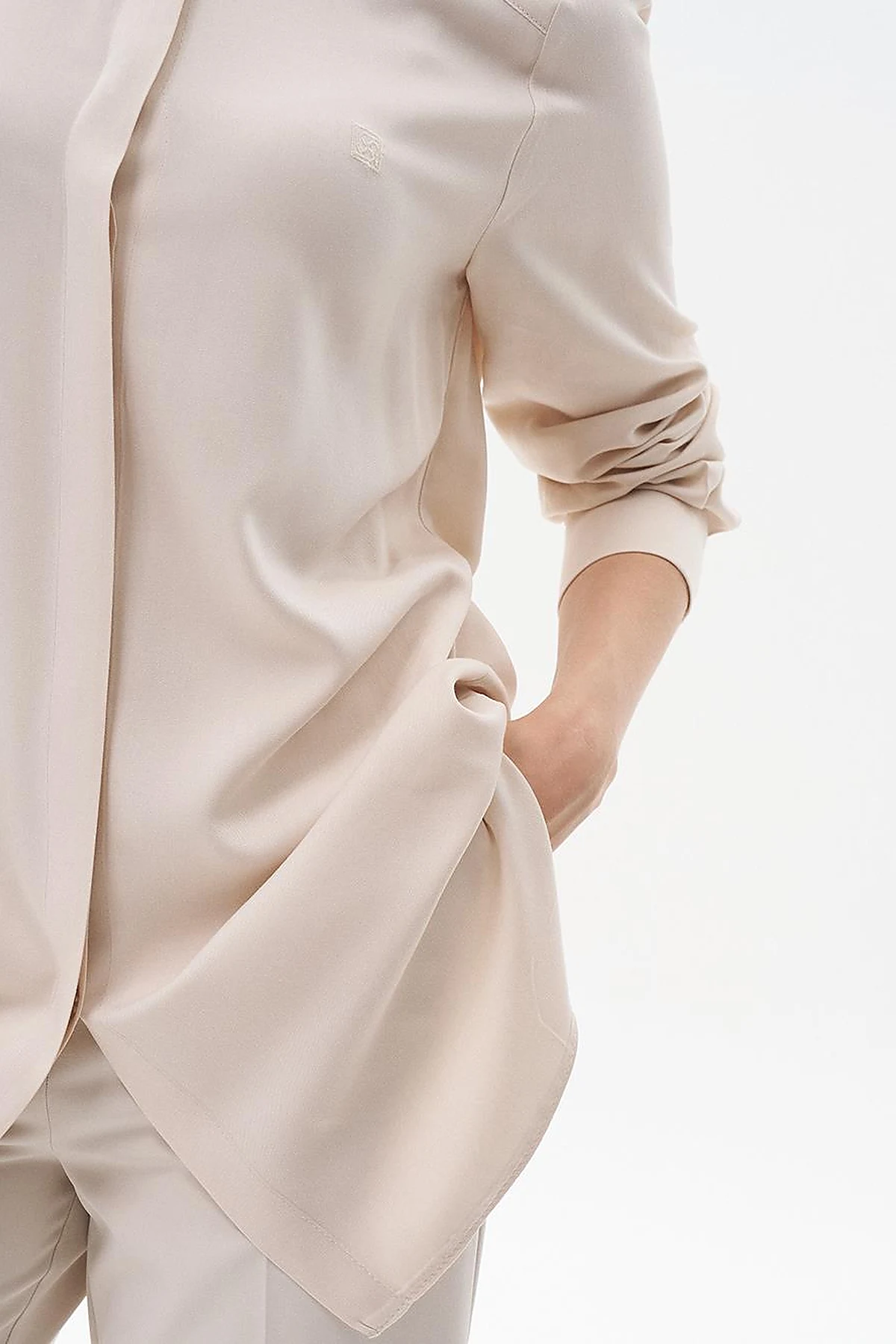 100% Viscose Basic Tunic Stone