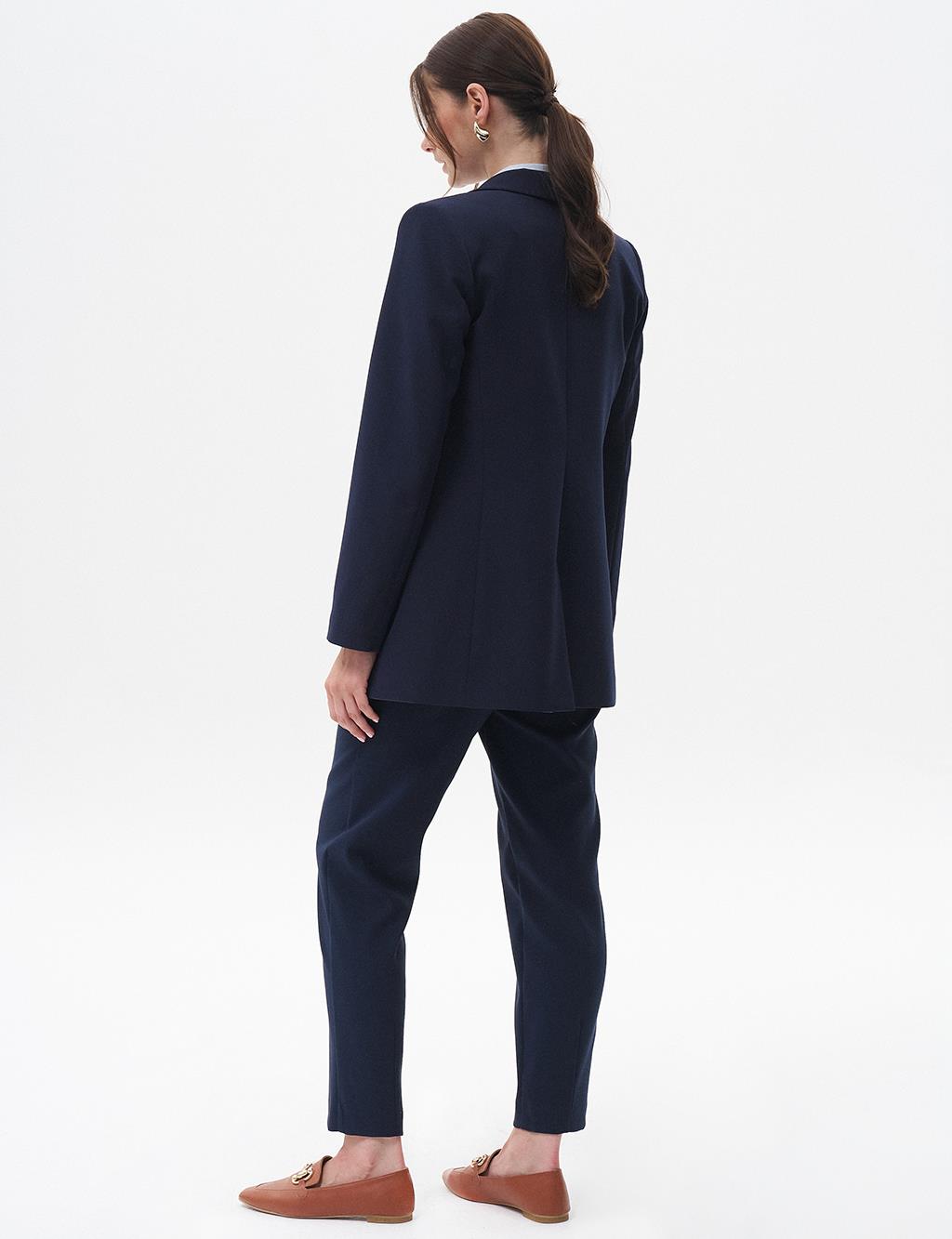 Basic Jacket with Flotilla Pocket Navy Blue