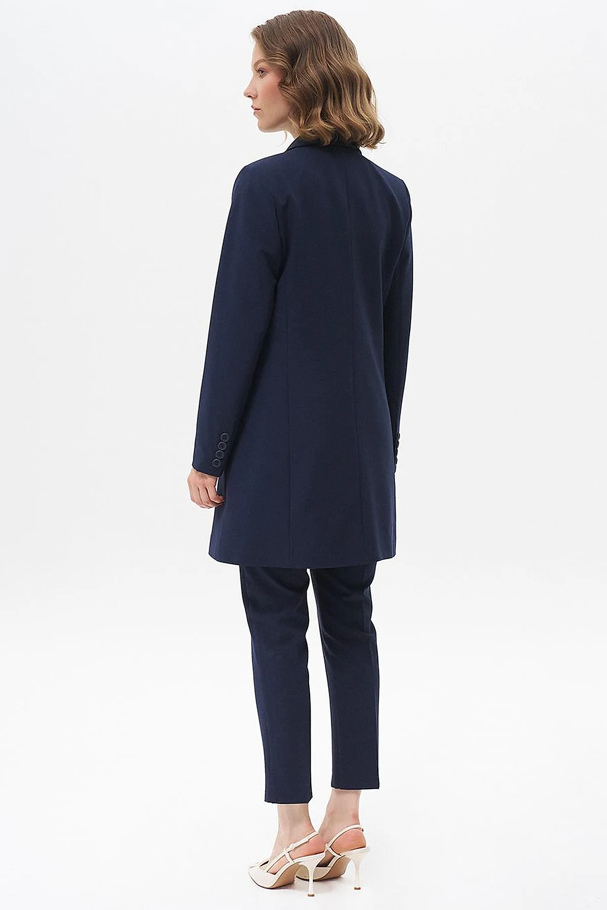 Basic Blazer Ceket Lacivert