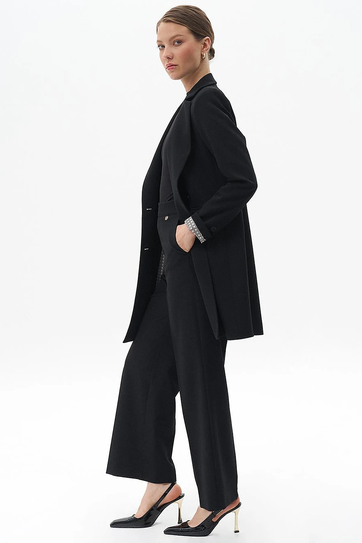 Basic Blazer Ceket Siyah