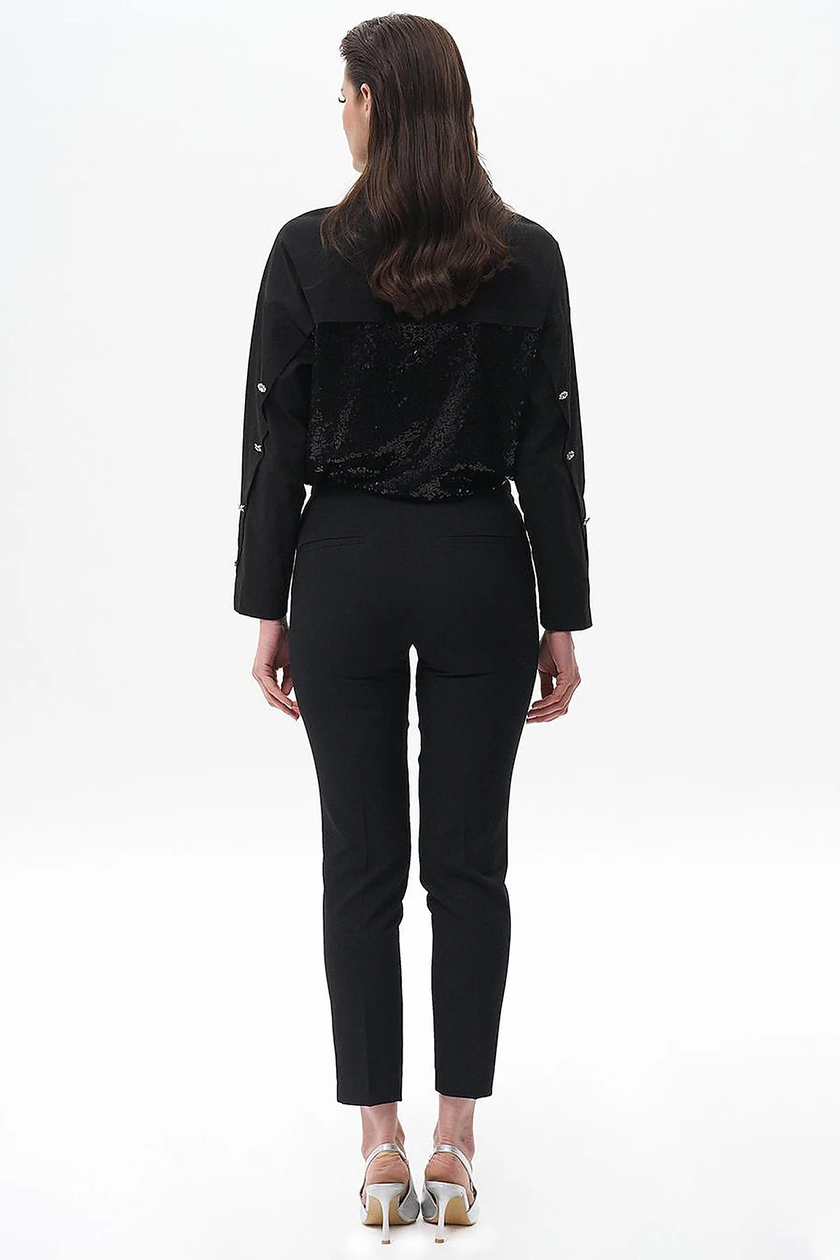 Skinny Fit Pants Black