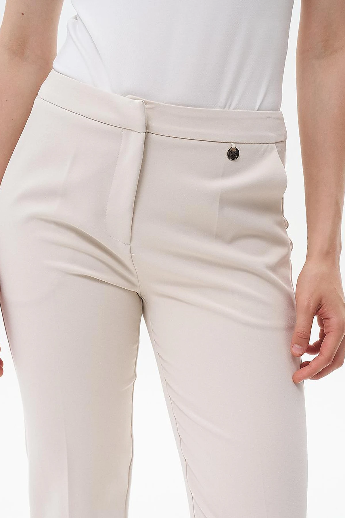 Dar Paça Pantolon Taş 
