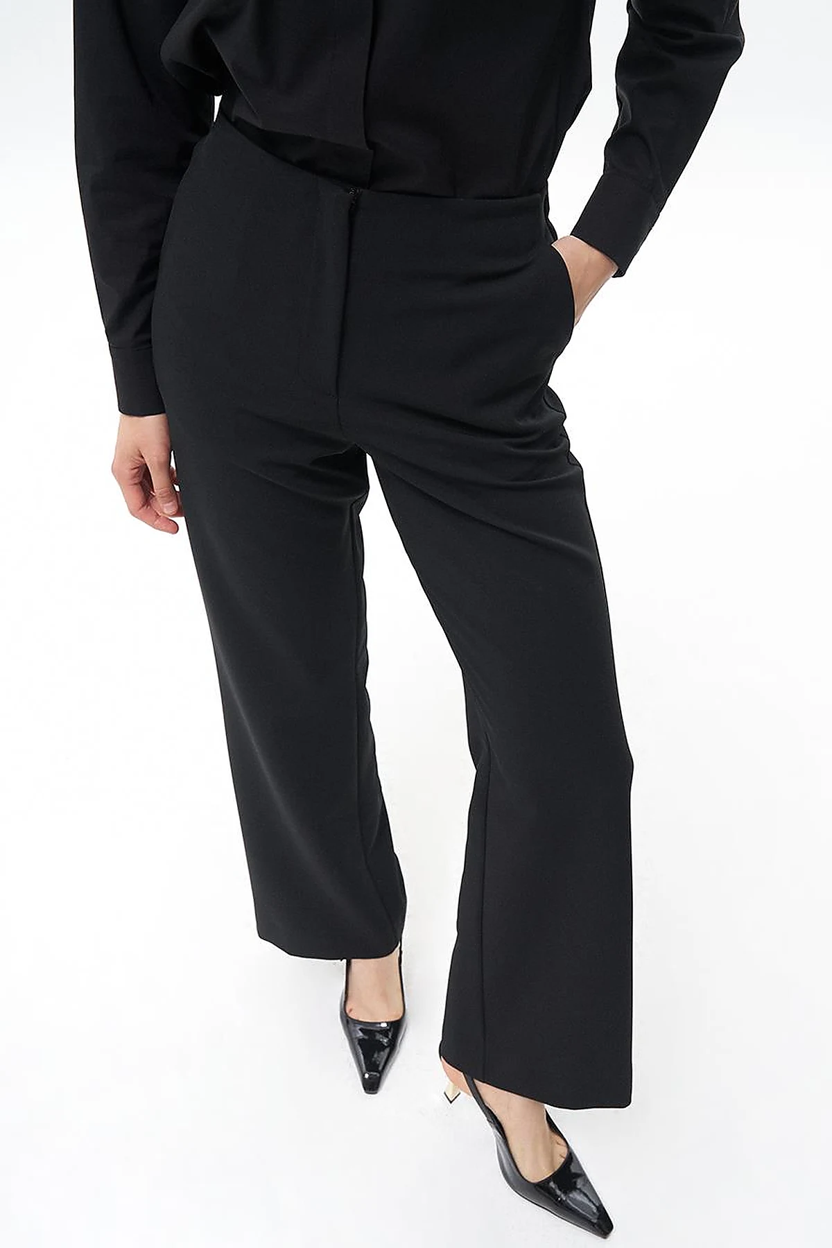 Beli Lastikli Basic Pantolon Siyah 