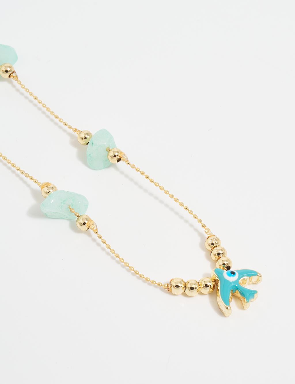 Fish Figured Necklace Gold