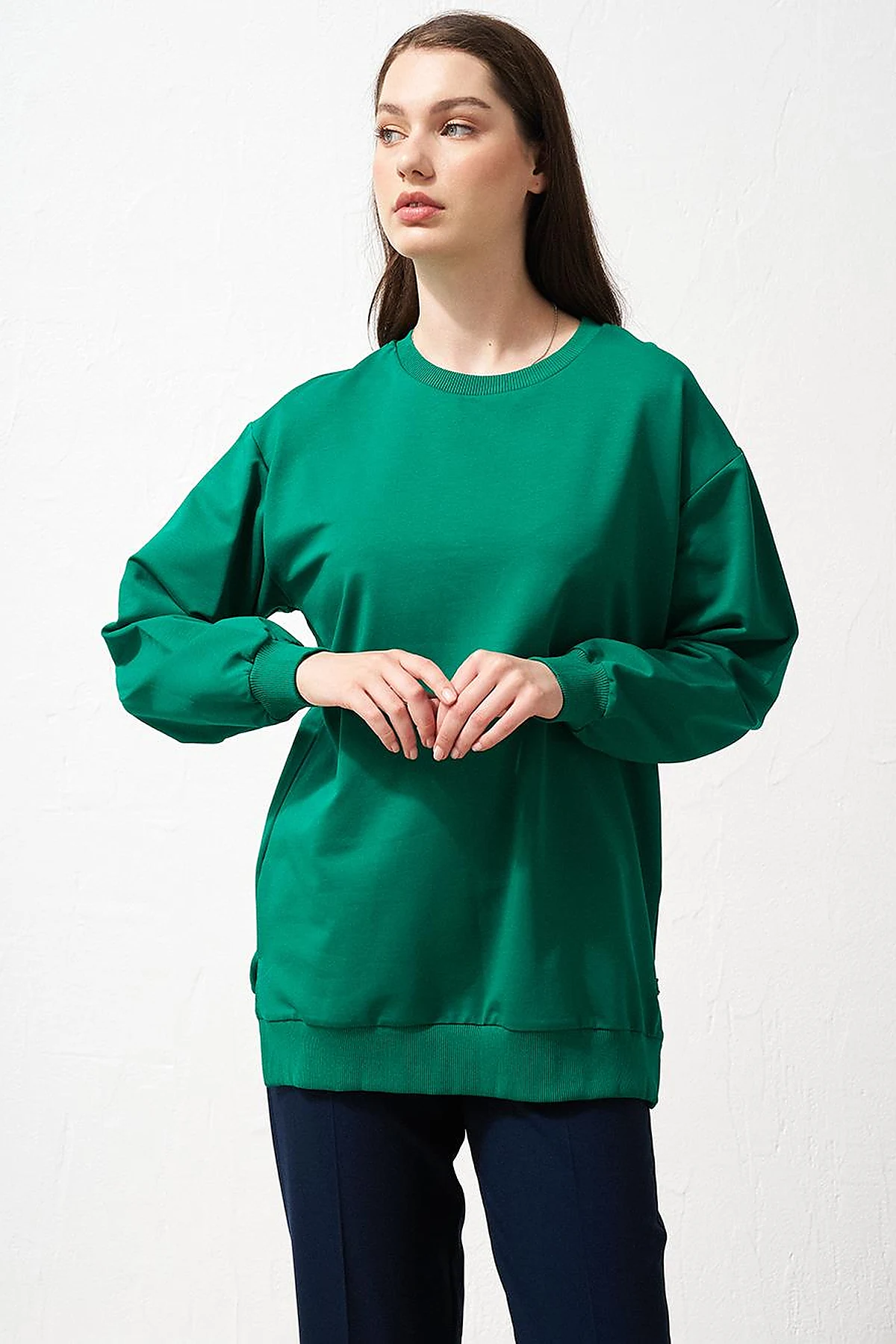 Zero Collar Sweatshirt Green