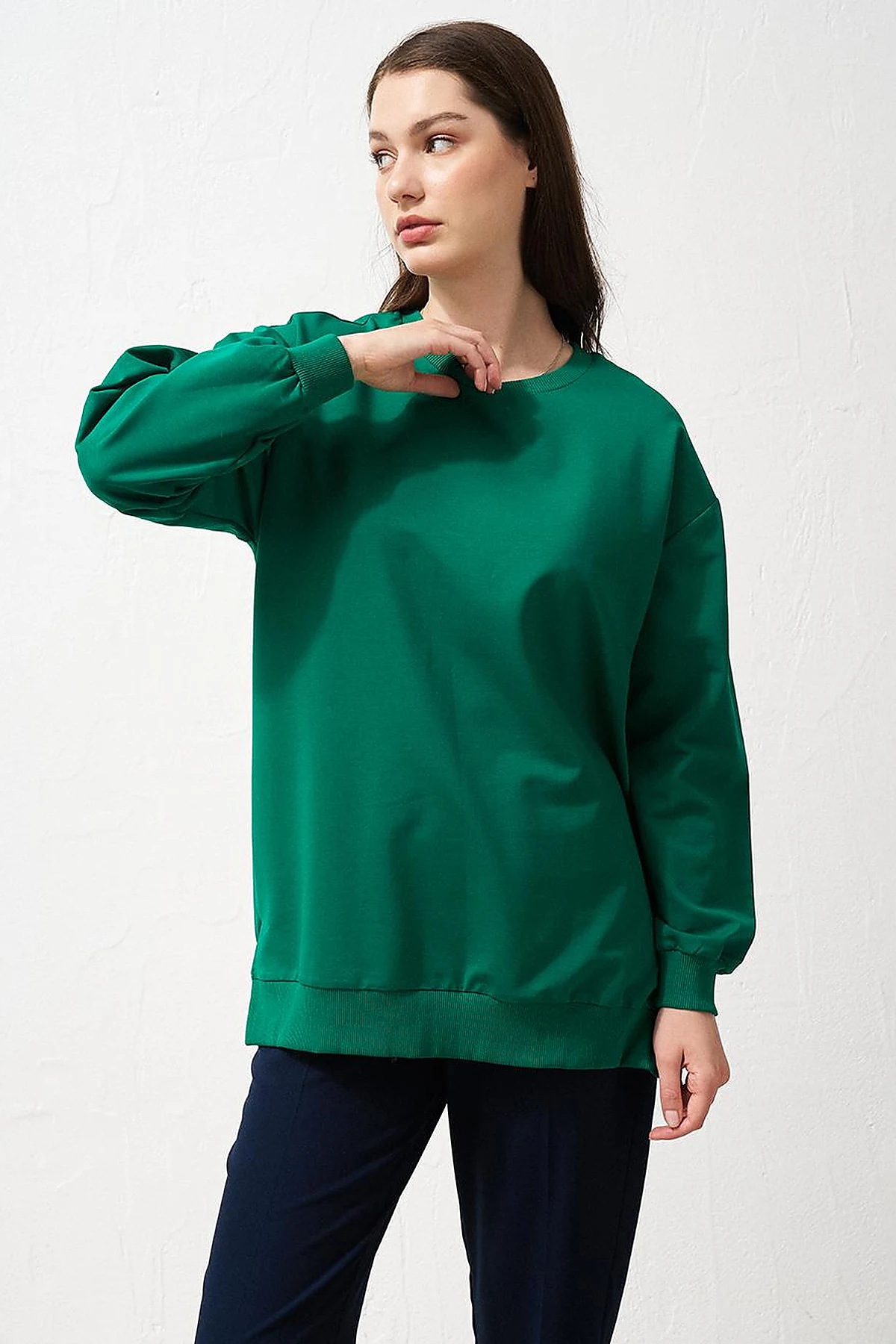Zero Collar Sweatshirt Green