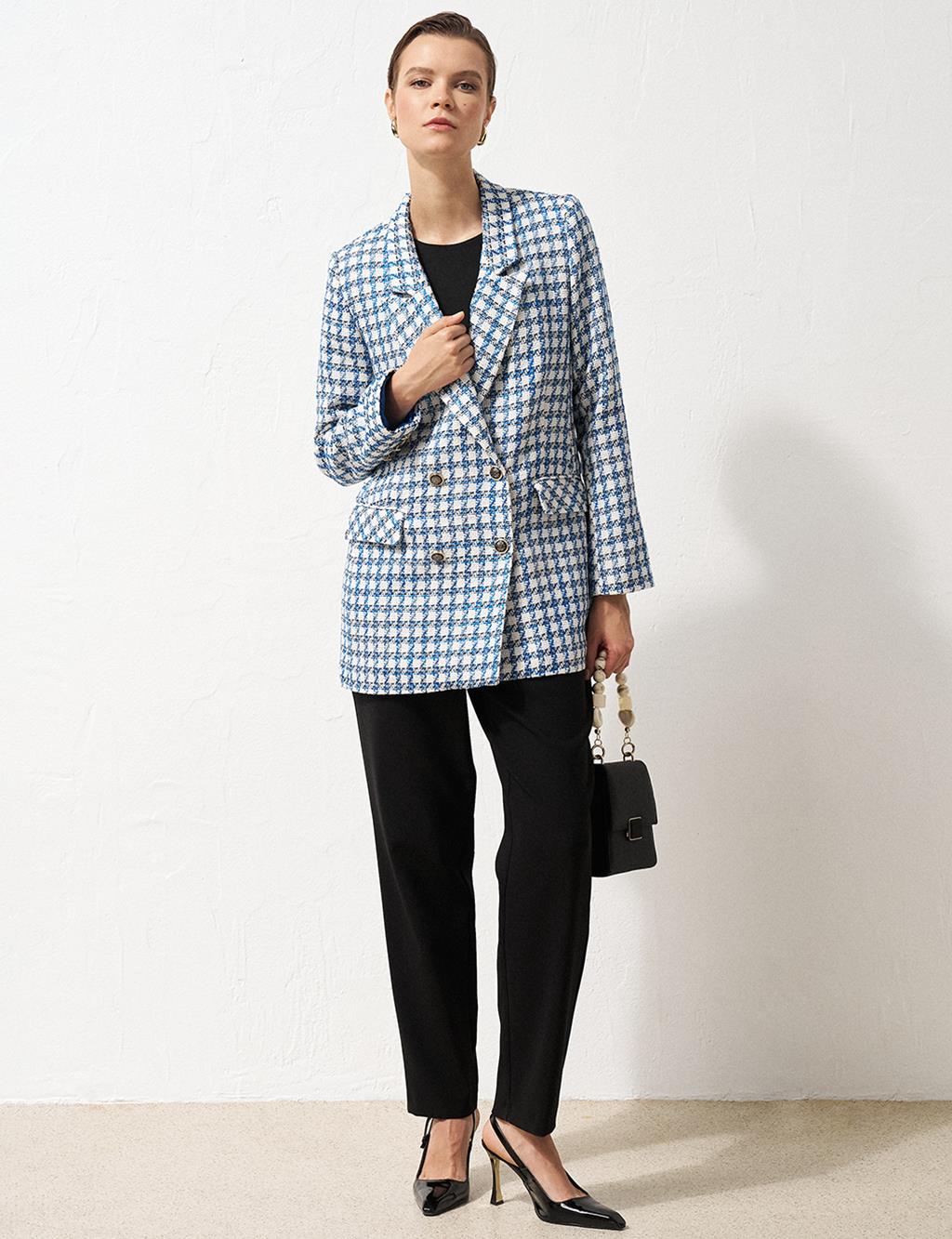 Plaid Blazer Jacket Saks