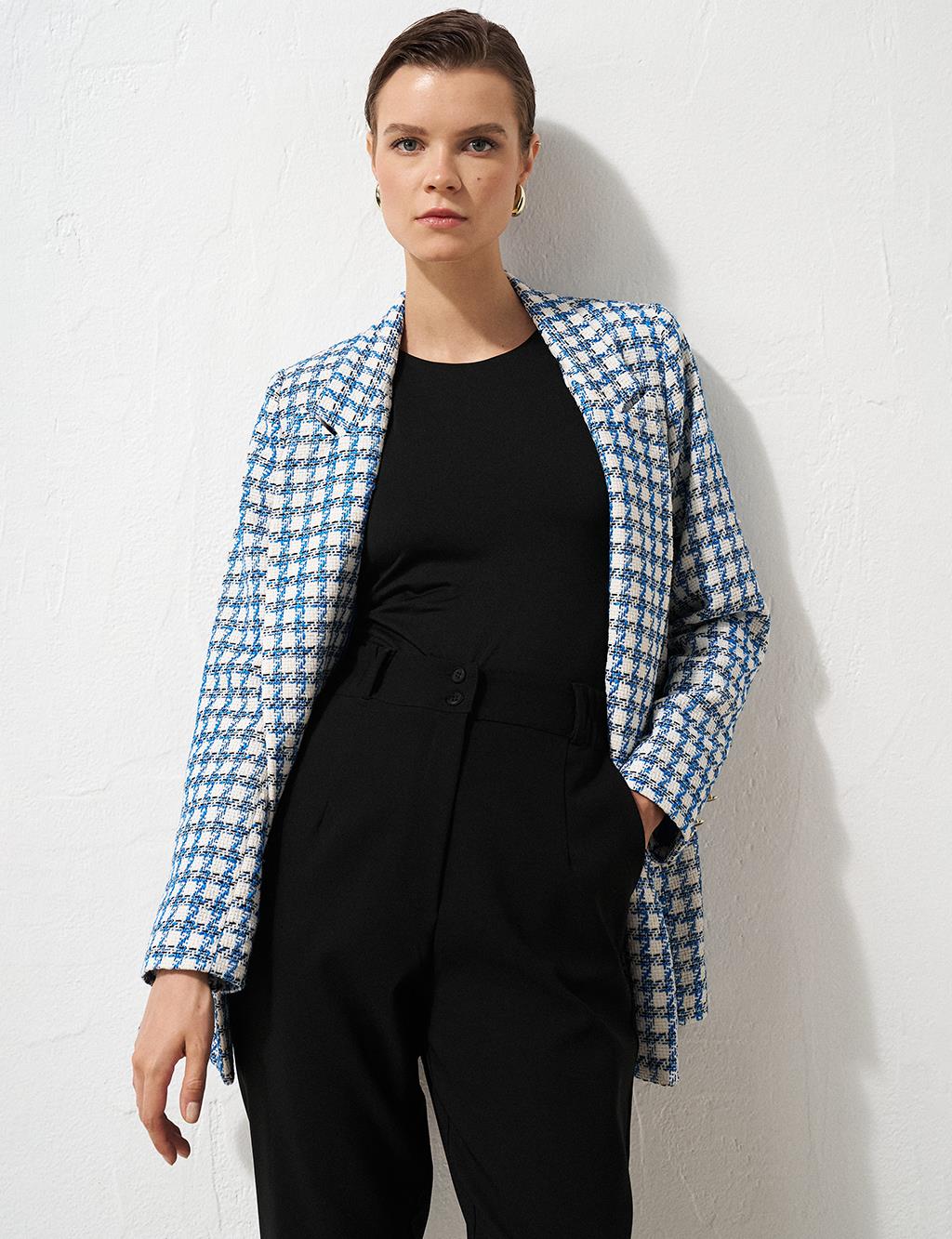 Plaid Blazer Jacket Saks