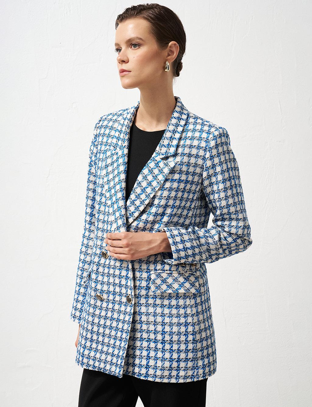 Plaid Blazer Jacket Saks