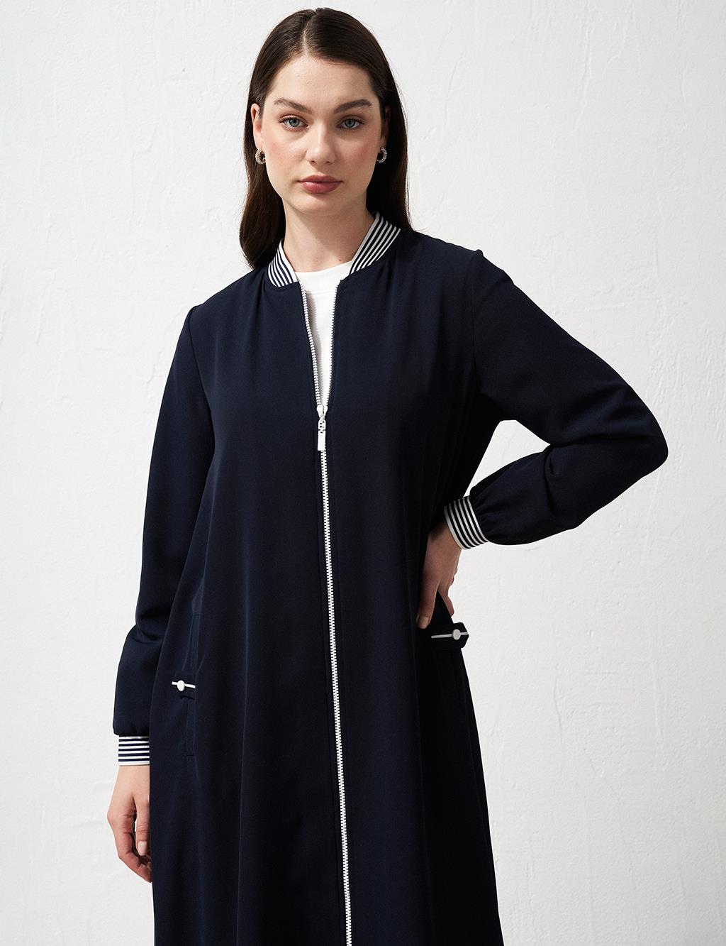 Full Zip Closure Easy-On Easy-Off Dark Navy