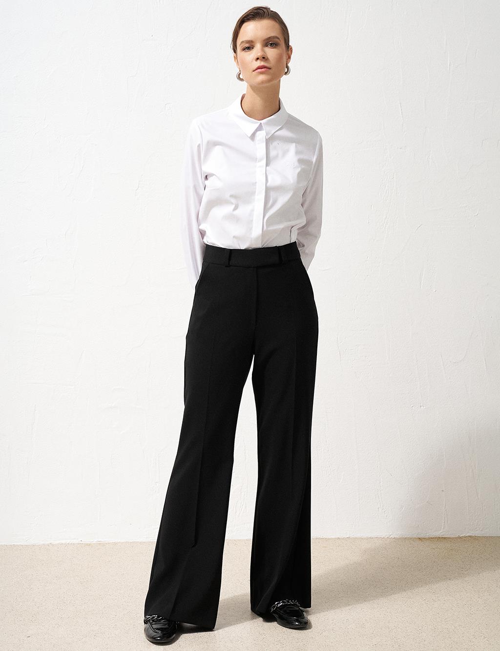 Flare Fit Pants Black