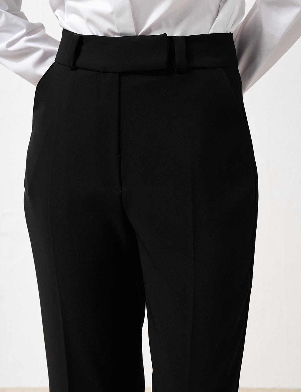 Flare Fit Pants Black