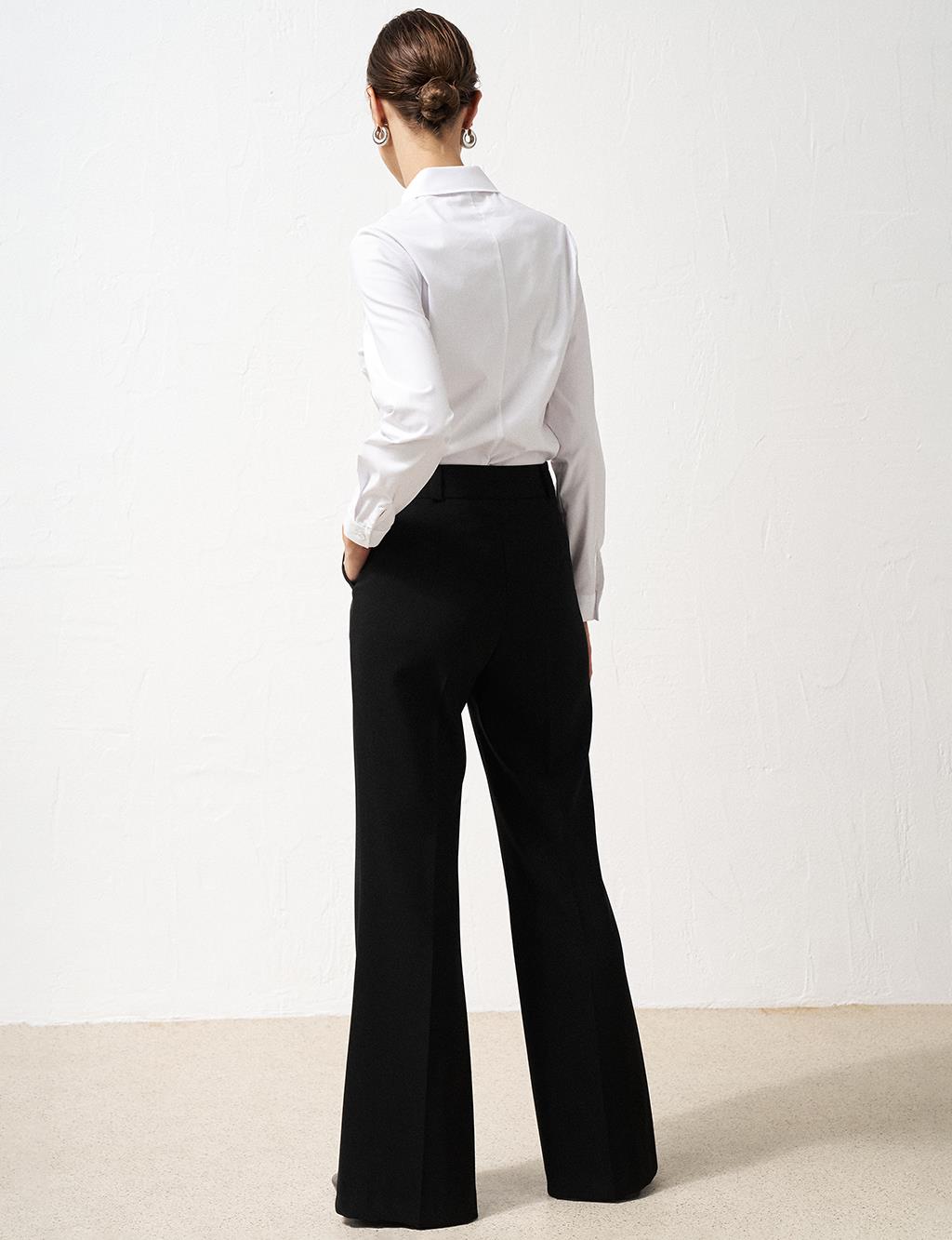 Flare Fit Pants Black