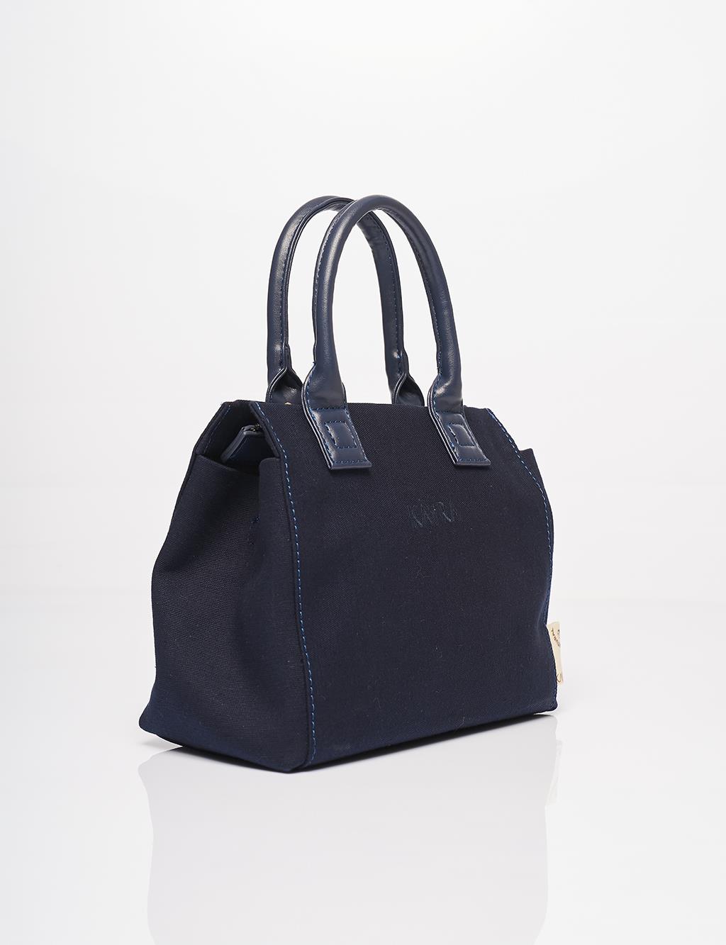 Canvas Tote Bag Navy Blue