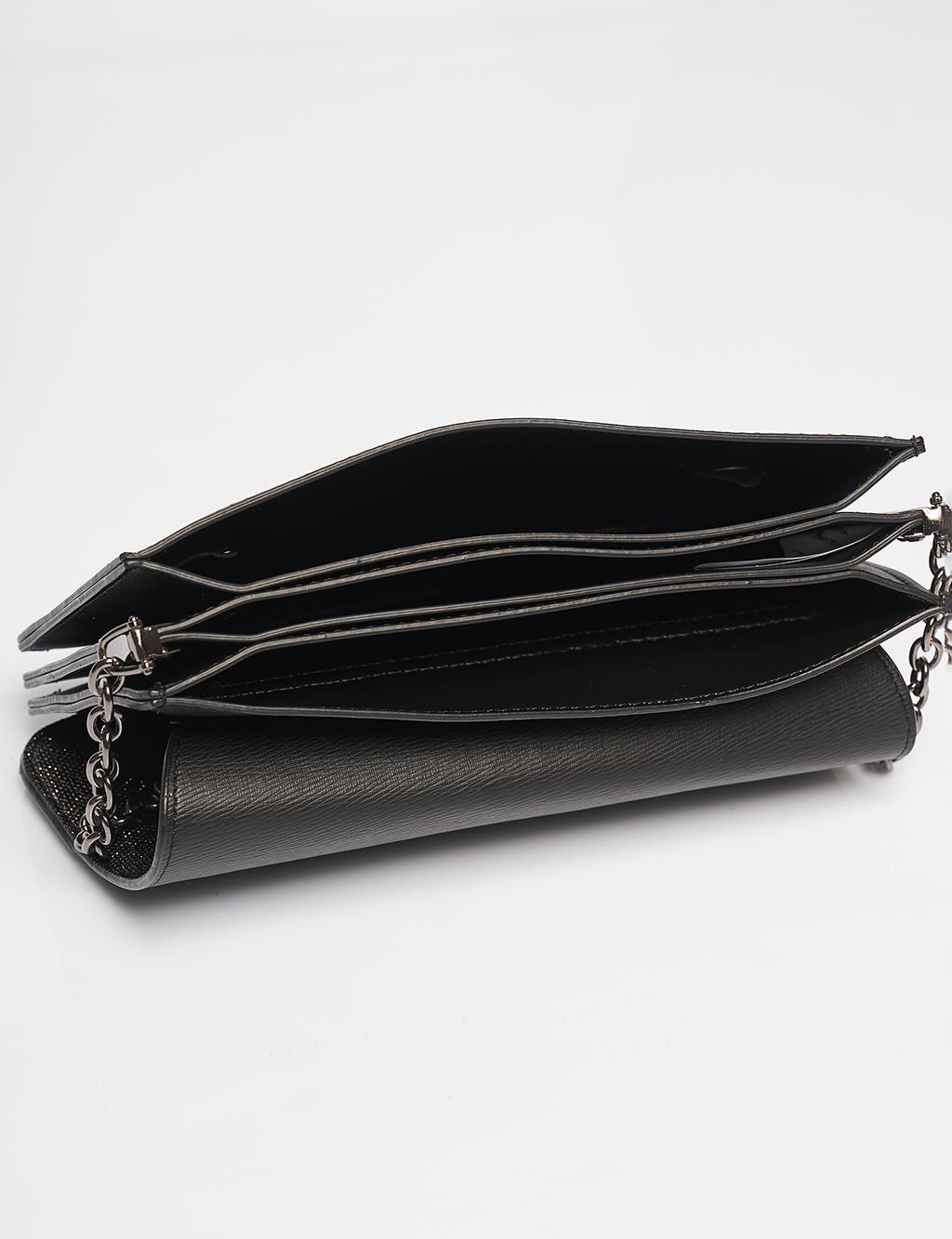 Covered Clutch Bag Anthracite