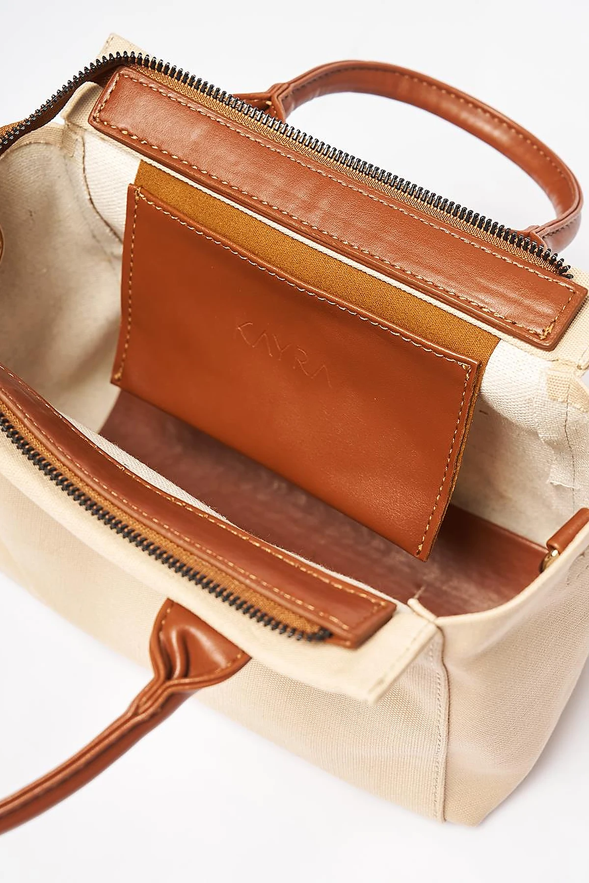 Kanvas Tote Çanta Bej-Camel