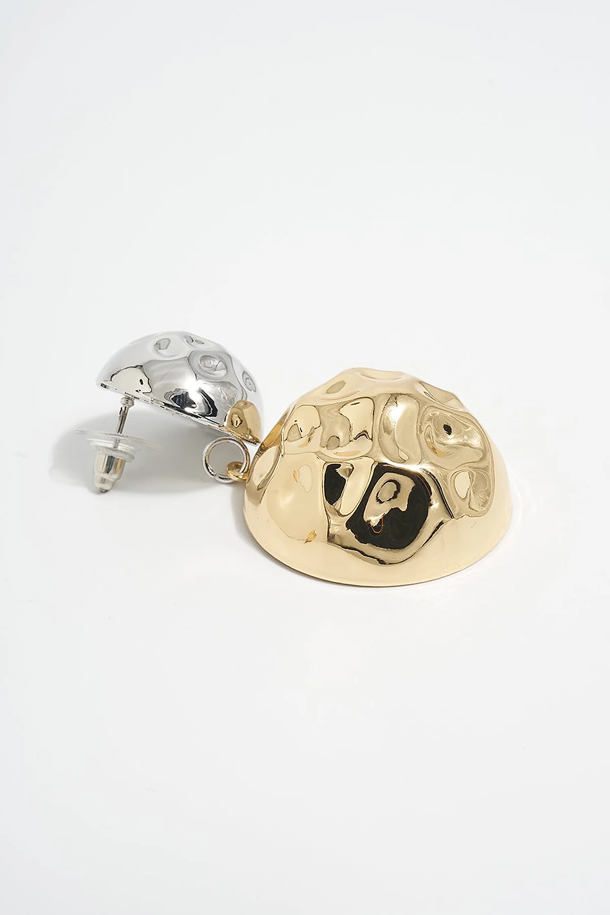 Modern Figürlü Sallantılı Küpe Gold